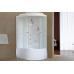 Душевая кабина Royal Bath RB 8120BK2-M 120х80 см, с матовыми стеклами, левосторонняя
