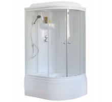 Душевая кабина Royal Bath RB 8120BK6-WT 120х80 см, с прозрачными стеклами, левосторонняя