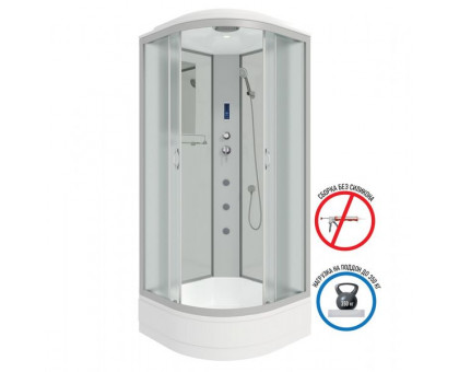 Душевая кабина Niagara NG-3316-14 100х100 см, с матовыми стеклами