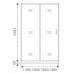 Душевое ограждение Good Door LATTE WTW-130-G-WE 130 см