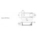 W72W-170-070W1D Spirit, ванна гидромассажная EVO 170*70 на каркасе, без фронтальной панели, шт