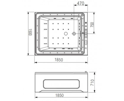 Акриловая ванна Gemy G9268 K