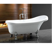 Ванна акриловая Cerutti SPA C-2014 150х75 см комплектация в цвете хром